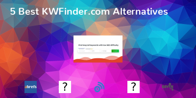 KWFinder.com Alternatives